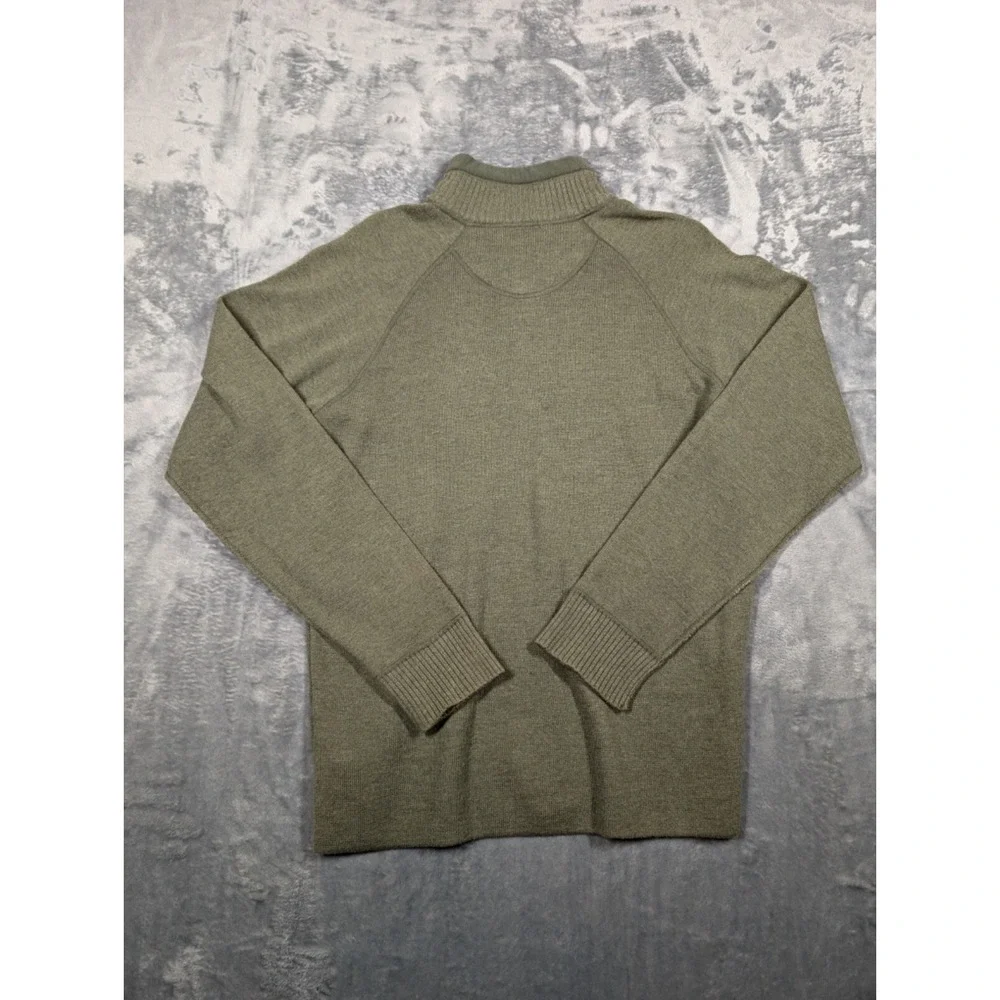 The North Face Quarter Zip Long Sleeve Sweater Mens Sz Medium Wool Blend